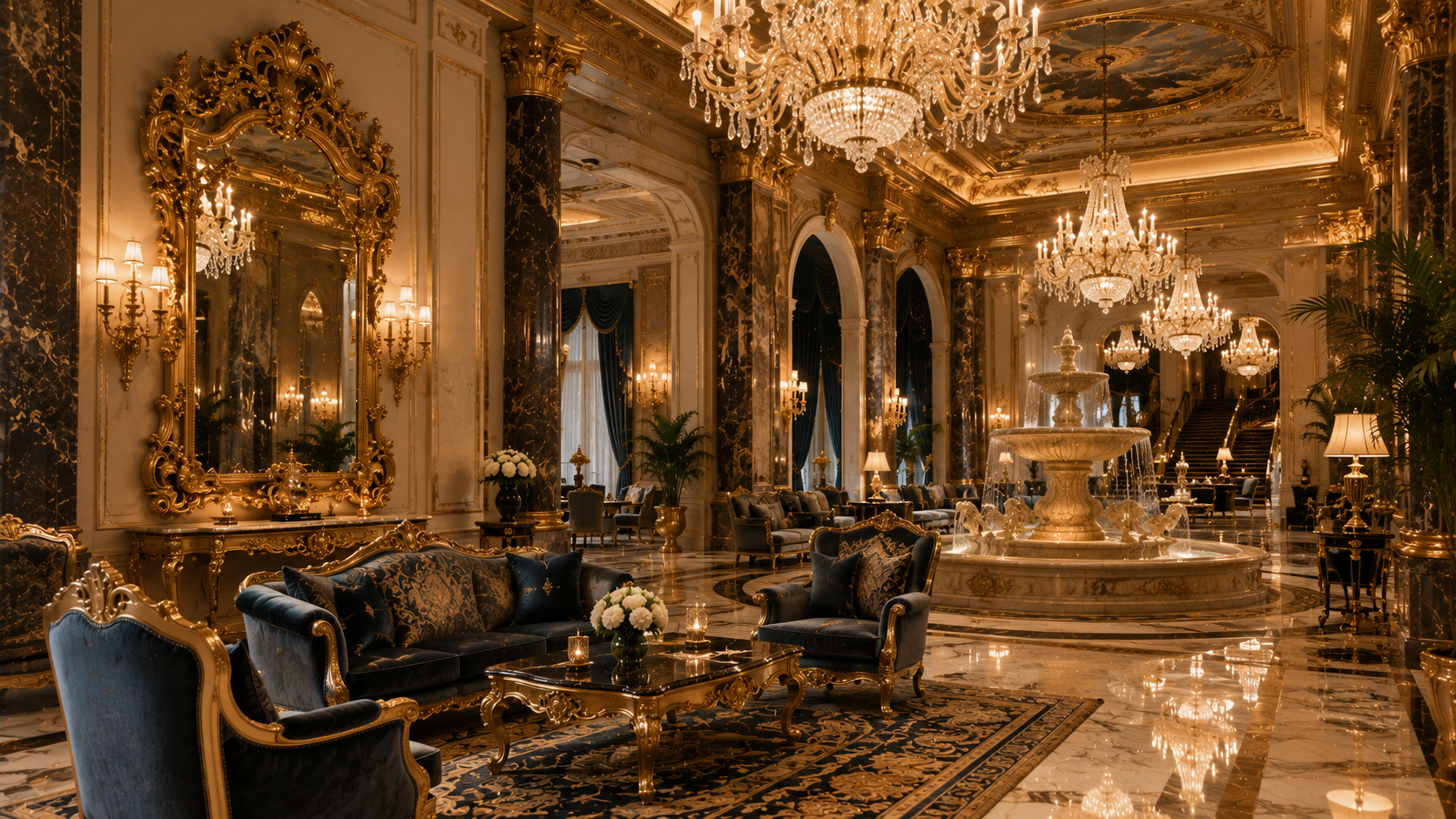 Luxury Hotel Lobby